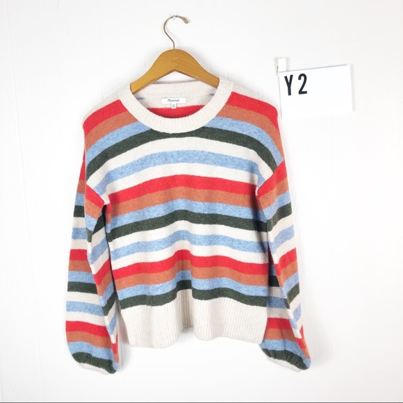 Madewell Sweaters - NWT madewell striped sweater XXS XL